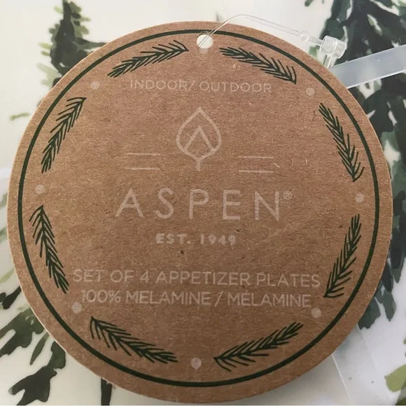 Aspen Appetizer Plates - Set of 4 - Picture 2 of 3